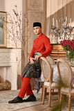 Baju Melayu Luxury Bespoke Fit - Scarlet Red