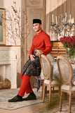 Baju Melayu Luxury Bespoke Fit - Scarlet Red