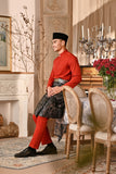 Baju Melayu Luxury Bespoke Fit - Scarlet Red