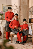 Baju Melayu Luxury Bespoke Fit - Scarlet Red