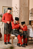 Baju Melayu Luxury Bespoke Fit - Scarlet Red