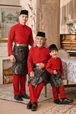 Baju Melayu Kids Majestic Bespoke Fit - Rumba Red