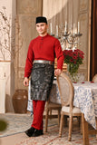 Baju Melayu Majestic Bespoke Fit - Rumba Red