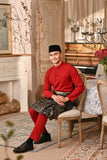 Baju Melayu Majestic Bespoke Fit - Rumba Red