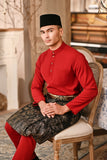 Baju Melayu Majestic Bespoke Fit - Rumba Red