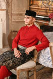 Baju Melayu Majestic Bespoke Fit - Rumba Red