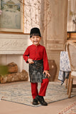 Baju Melayu Kids Majestic Bespoke Fit - Rumba Red