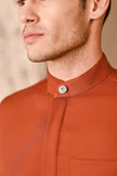 Baju Melayu Luxury Bespoke Fit - Spice Red