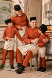 Baju Melayu Kids Luxury Bespoke Fit - Spice Red