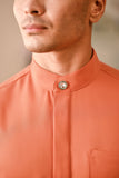 Baju Melayu Luxury Bespoke Fit - Orange