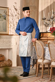 Baju Melayu Luxury Bespoke Fit - Deep Water Blue