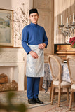 Baju Melayu Luxury Bespoke Fit - Deep Water Blue