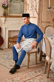 Baju Melayu Luxury Bespoke Fit - Deep Water Blue