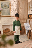 Baju Melayu Kids Luxury Bespoke Fit - Bayou Green