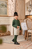 Baju Melayu Kids Luxury Bespoke Fit - Bayou Green