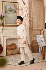 Baju Melayu Kids Majestic Bespoke Fit - Whisper White