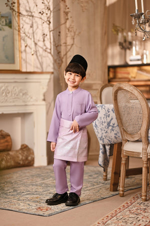 Baju Melayu Kids Luxury Bespoke Fit - Lavendula