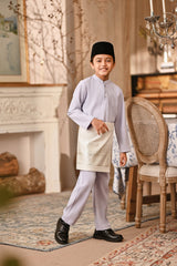 Baju Melayu Kids Majestic Bespoke Fit - Light Lavender