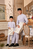 Baju Melayu Majestic Bespoke Fit - Light Lavender