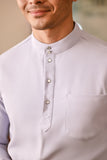 Baju Melayu Majestic Bespoke Fit - Light Lavender