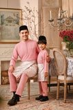 Baju Melayu Kids Luxury Bespoke Fit - Peony Pink