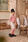 Baju Melayu Kids Luxury Bespoke Fit - Peony Pink