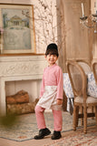 Baju Melayu Kids Luxury Bespoke Fit - Peony Pink