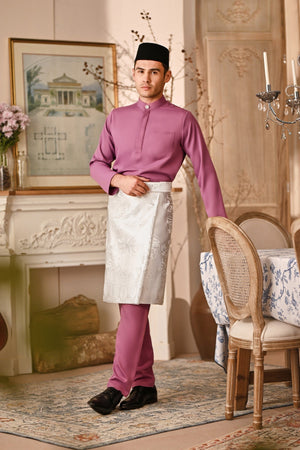 Baju Melayu Luxury Bespoke Fit - Meadow Mauve