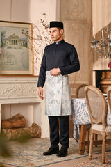 Baju Melayu Luxury Bespoke Fit - Navy