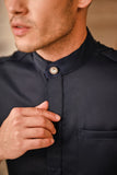 Baju Melayu Luxury Bespoke Fit - Navy