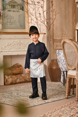 Baju Melayu Kids Luxury Bespoke Fit - Navy