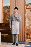 Baju Melayu Teluk Belanga Smart Fit - Ash Grey