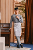 Baju Melayu Teluk Belanga Smart Fit - Ash Grey