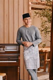 Baju Melayu Teluk Belanga Smart Fit - Ash Grey