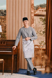 Baju Melayu Teluk Belanga Smart Fit - Ash Grey