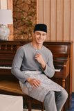 Baju Melayu Teluk Belanga Smart Fit - Ash Grey