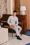 Baju Melayu Teluk Belanga Smart Fit - Light Grey