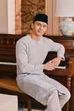 Baju Melayu Teluk Belanga Smart Fit - Light Grey