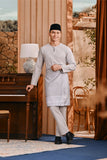 Baju Melayu Teluk Belanga Smart Fit - Light Grey