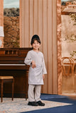 Baju Melayu Kids Teluk Belanga Smart Fit - Light Grey