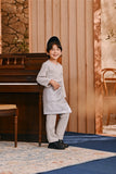 Baju Melayu Kids Teluk Belanga Smart Fit - Light Grey