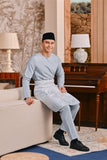 Baju Melayu Teluk Belanga Smart Fit - Fog Blue