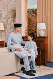 Baju Melayu Teluk Belanga Smart Fit - Fog Blue