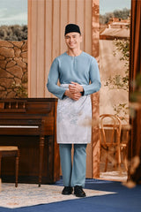 Baju Melayu Teluk Belanga Smart Fit - Artic Blue