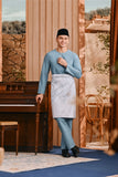 Baju Melayu Teluk Belanga Smart Fit - Artic Blue