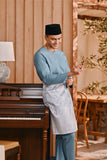 Baju Melayu Teluk Belanga Smart Fit - Artic Blue