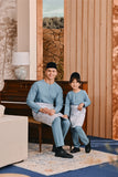 Baju Melayu Teluk Belanga Smart Fit - Artic Blue