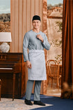 Baju Melayu Teluk Belanga Smart Fit - Dusty Blue