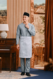 Baju Melayu Teluk Belanga Smart Fit - Dusty Blue