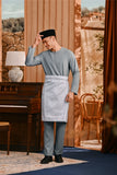 Baju Melayu Teluk Belanga Smart Fit - Dusty Blue